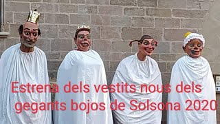 Estrena dels vestits dels gegants bojos de solsona 2020 [upl. by Maighdlin]