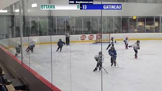 Gatineau Ringette Tournament  FUN3  Ottawa Ice Peltzer vs Gatineau Vortex  20241128 [upl. by Ynoyrb]