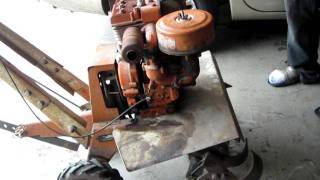 Montgomery Wards 70s era tiller w8hp BS engine [upl. by Meakem]