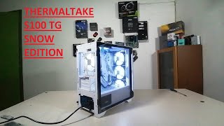 Thermaltake S100 TG Tempered Glass Snow Edition Micro Chassis Case [upl. by Lamoureux]