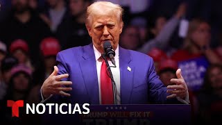 Trump arremete contra Harris en el Madison Square Garden de Nueva York  Noticias Telemundo [upl. by Dorin]