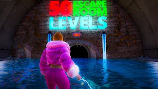 Escape Room 50 Levels 🧠50 Fun Level To Complete Fortnite Tutorial [upl. by Llenrub]