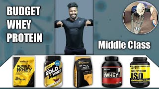 BEST TOP BUDGET WHEY PROTEINS 2022  MIDDLE CLASS  fit saida [upl. by Wilburt347]