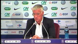 Équipe de France  Deschamps évoque le cas Franck Ribéry 2808 [upl. by Ametaf]