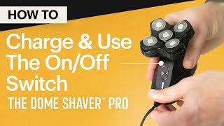 How To Power amp Charge The Dome Shaver™ Pro by MANSCAPED [upl. by Branden]