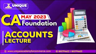 CA Foundation  Accounts  Lecture 60  For May 2023 [upl. by Minton]