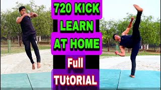 How to learn 720 kick  720 kick full tutorial hindi [upl. by Liahus40]