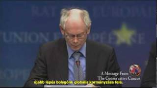 Van Rompuy a globális kormányzásról  Global Governance [upl. by Nylyram]