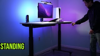 Standing Desk ApexDesk Elite 60quot with Cable Tray and Casters [upl. by Prisilla204]