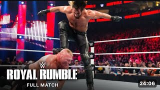 WWE Royal Rumble 2015 Brock Lensar Vs Seth Rollins Vs John Cena Full Match [upl. by Aslam]