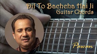 Hindi Song Guitar Lesson  Dil To Bachcha Hai  Chords  Strumming  Pawan [upl. by Idnerb]