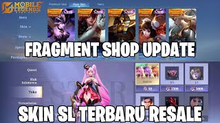 FRAGMENT SHOP UPDATE DEC 2024  SKIN STARLIGHT 2024 RESALE UPDATE TERBARU MOBILE LEGENDS [upl. by Alyhc]