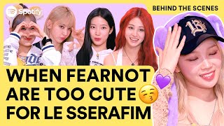 ​LE SSERAFIM picks their most memorable fan questionㅣBehind The Scenes [upl. by Ekeiram874]