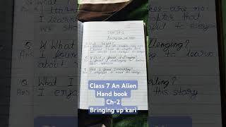 CLASS 7 ENGLISH AN ALIEN HAND BOOK CHAPTER 2 BRINGING UP KARI learner diary [upl. by Ela138]