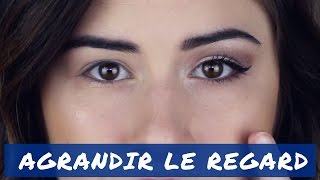 Maquillage des yeux de base pour AGRANDIR et OUVRIR le regard [upl. by Eelannej187]