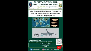 The first duckbill dinosaur from Africa and the role of oceanic dispersal in dinosaur biogeography [upl. by Eckart387]