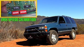 1995 Chevy Truck and Tahoe Speedometer Calibration for Perfect Accuracy [upl. by Swan]