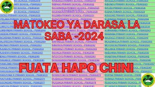 JINSI YA KUANGALIA MATOKEO YA DARASA LA SABA 2024  PSLE BOFYA HAPA LINK YA KUTAZAMA MATOKEO [upl. by Gurevich]