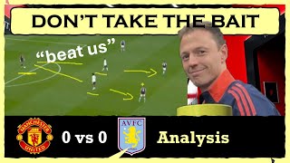 Ten Hags DESPERATE but OBVIOUS Tactical Change 🧱  Manchester United vs Aston Villa Analysis [upl. by Sinclair]