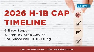 H1B Visa 2026 Timeline for Successful H1B Filing [upl. by Iak]