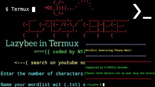 How to create wordlist using Termux Easiest way to create a wordlist file [upl. by Zoilla]