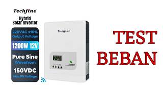 Test beban inverter TECHFINE 1500 VA 12 volt [upl. by Stockmon]