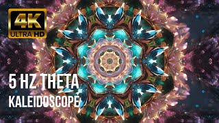 5 Hz Theta Waves Kaleidoscope Mandala Meditation  4K HD [upl. by Eded]