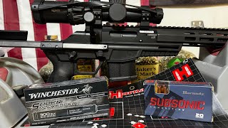 300 Blackout CZ 600 Trail testing subsonic factory ammo Hornady 190gr Subx and Winchester 200gr HP [upl. by Jerman]