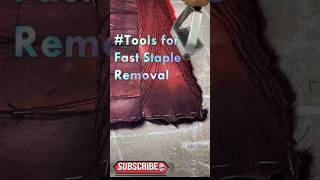 Tools for Fast Staple RemovalGood tools and machinery can simplify Tasks [upl. by Tnomad]