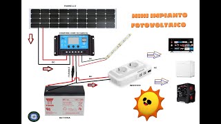 COME CREARE UN IMPIANTO FOTOVOLTAICO ECONOMICO MINI [upl. by Henarat]