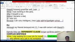 Subordinate and Coordinate conjunctions [upl. by Aicatsue323]