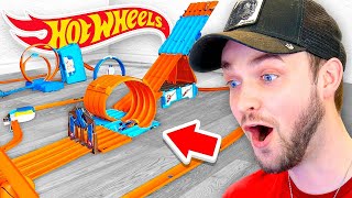 WORLDS GREATEST Hot Wheels track INSANE [upl. by Ammej]