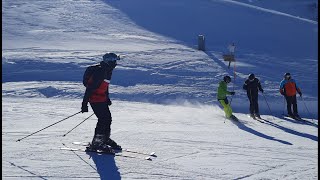 Top slope conditions at the ski resort Latemar Predazzo  Pampeago  Obereggen [upl. by Wrigley]