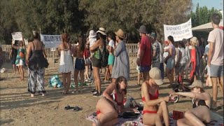 Overtourism in Greece Locals protest against influx of summer visitors • FRANCE 24 English [upl. by Nesyt]