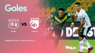 Quindío vs Llaneros goles Torneo BetPlay Dimayor 2023  1 Fecha 1  Cuadrangulares [upl. by Nayarb]