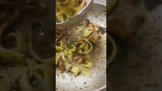 a first course pappardelle porcini mushrooms black truffle [upl. by Izzy]