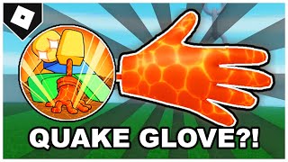 Slap Battles  How to get QUAKE GLOVE  quotBLASTING OFF AGAINquot BADGE ROBLOX [upl. by Brill]