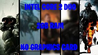 Top 5 First Person Shooter games for  LOW END PCS  2GB RAM  INTEL CORE 2 DUO NO GRAPHICS CARD [upl. by Affrica]