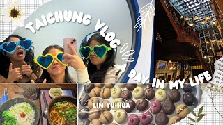 TAICHUNG VLOG 🧋🫧 places to visit in Taichung where to eat [upl. by Aitak608]