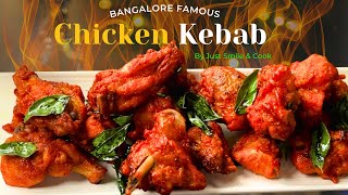 Bangalore Famous Fried Chicken Kebab  Empire Style Chicken Kebabs Recipe [upl. by Rabassa]