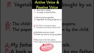 Active Voice amp Passive Voice  English Grammar Shorts  Learn English with Mohan [upl. by Nayarb783]