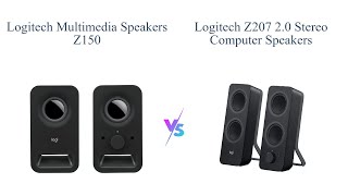 Logitech Z150 vs Z207 Multimedia Speakers Comparison 🎵🔊 [upl. by Ursula]