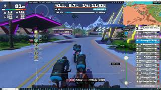 Zwift  TTT WTRL Zone 20 FRAPPE on Out And Back Again  OTR Eurotrash [upl. by Vey]