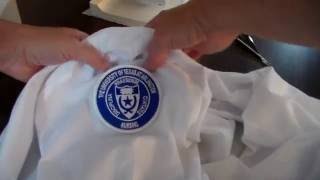 How to Easily Sew a Patch onto a Shirt or Jacket Sleeve [upl. by Monahon]