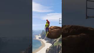 GTA V  Red Spider Man Vs Yellow Spider Man shorts spiderman shortvideo [upl. by Benn]