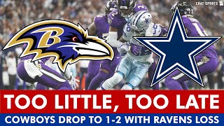 Cowboys INSTANT Reaction amp News After 2825 LOSS vs Ravens Comeback Falls Short  Defense Issues [upl. by Aipmylo645]