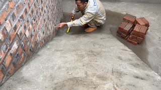 Art Laying Bricks On Sloping  Techniques For Building Stair In The House Using Formwork Structures [upl. by Whitelaw]