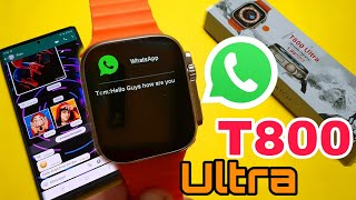 How To Get WhatsApp Messages In T800 Ultra Smartwatch  WhatsApp In T800 Ultra Smartwatch [upl. by Handbook]