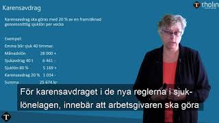 Tholin förklarar Karensavdraget – så funkar de nya reglerna för sjuklön [upl. by Annais]