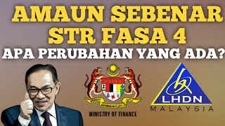 INFO SAHIH AMAUN SEBENAR PEMBAYARAN STR FASA 4 ADA PERUBAHAN [upl. by Ollie]